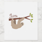 Sloth Weinetikett (Einzelnes Label)