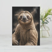 Sloth Wild Animal Elegante Dramatisches Nebelportr Ankündigung (Stehend Vorderseite)