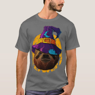 Sloth Witch Lazy Funny Halloween Kostüm Creepy Mo T-Shirt