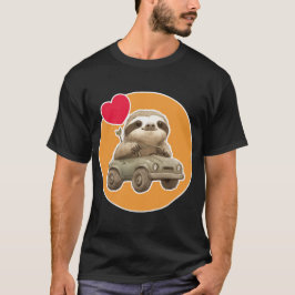 Sloth with Car T-Shirt