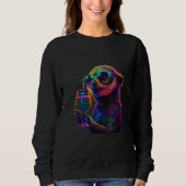 Sloth with Cocktail Sweatshirt (Vorderseite)