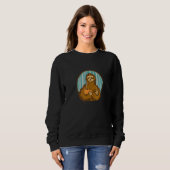 Sloth with coffee mug sweatshirt (Vorne ganz)