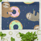 Sloth with donuts geschirrtuch (Gefaltet)