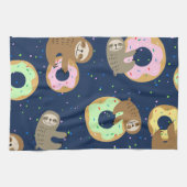 Sloth with donuts geschirrtuch (Horizontal)