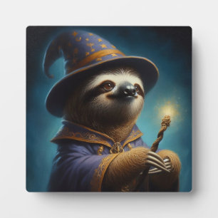 Sloth Wizard Fotoplatte