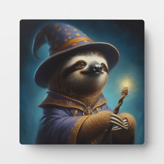Sloth Wizard Fotoplatte (Vorderseite)
