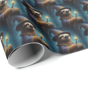 Sloth Wizard Geschenkpapier