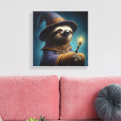 Sloth Wizard Leinwanddruck (Insitu (Wohnzimmer))