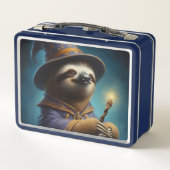 Sloth Wizard Metall Brotdose (Rückseite)