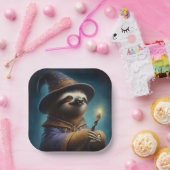 Sloth Wizard Pappteller (Party)