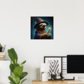 Sloth Wizard Poster (Heimbüro)