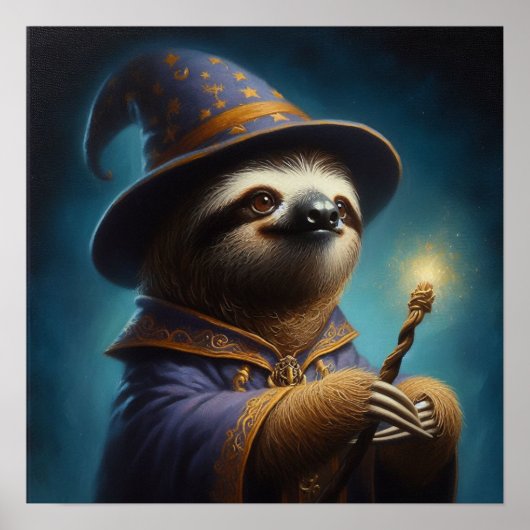Sloth Wizard Poster (Vorne)