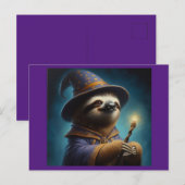 Sloth Wizard Postkarte (Vorne/Hinten)