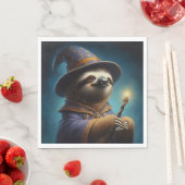 Sloth Wizard Serviette (Beispiel)