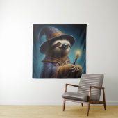 Sloth Wizard Wandteppich (Beispiel)