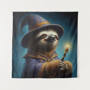 Sloth Wizard Wandteppich