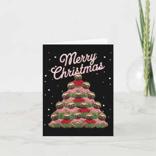Sloth Xmas Tree Sloths Weihnachtsbaum Tank Top Karte