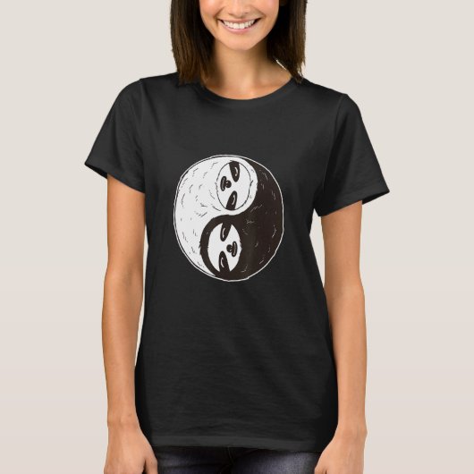 Sloth Yin Yang T-Shirt (Vorderseite)