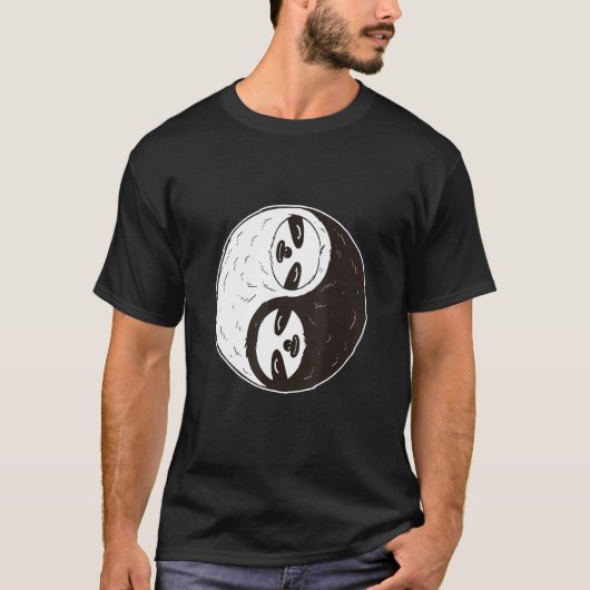 Sloth Yin Yang T-Shirt (Vorderseite)