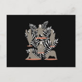 Sloth Yoga Funny Sloth Postkarte (Vorderseite)