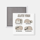 Sloth Yoga Magnet (Vorderseite/Rückseite)