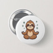 Sloth Yoga Sloth Button (Vorne & Hinten)