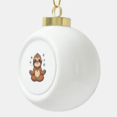 Sloth Yoga Sloth Keramik Kugel-Ornament (Rechts)