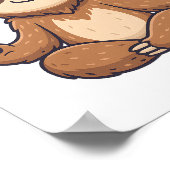 Sloth Yoga Sloth Poster (Ecke)