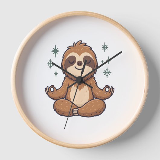 Sloth Yoga Sloth Uhr (Vorderseite)