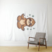 Sloth Yoga Sloth Wandteppich (Beispiel (Horizontal))