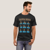 Sloth Yoga Süße Tier Baby Sloth Yoga Posen Zen G T-Shirt (Vorne ganz)