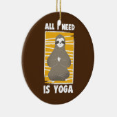 Sloth Yoga Workout Meditation Stretch Pilates Keramik Ornament (Rechts)