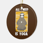 Sloth Yoga Workout Meditation Stretch Pilates Keramik Ornament (Links)