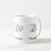 Sloth Zeichnend Lithograph #1 Kaffeetasse (VorderseiteRechts)