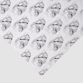 Sloth Zeichnend Lithograph #1 Seidenpapier (Ausschnitt)