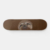 Sloth Zeichnend Skateboard (Horizontal)