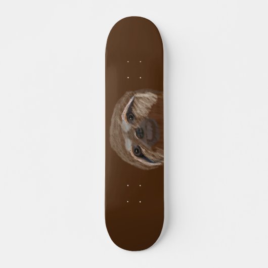 Sloth Zeichnend Skateboard (Vorne)