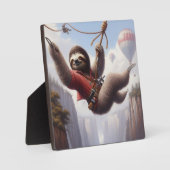 Sloth Ziplining Fotoplatte (Vorderseite)