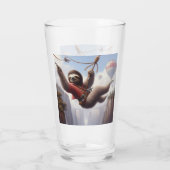 Sloth Ziplining Glas (Rückseite)