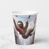 Sloth Ziplining Pappbecher (Rückseite)