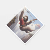 Sloth Ziplining Serviette (Ecke)