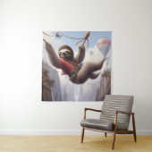 Sloth Ziplining Wandteppich (Beispiel)