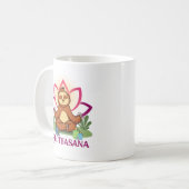 "Slothasana" Sloth macht Yoga-Meditation Kaffeetasse (Vorderseite Links)
