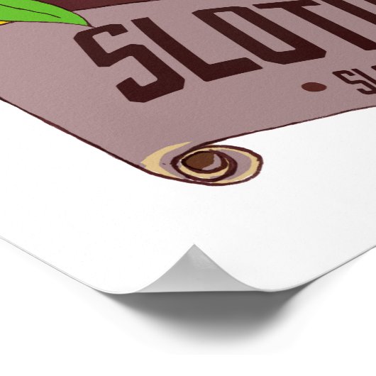 Slothee Coffee Poster (Ecke)