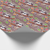 Slothful Celebration Geschenkpapier (Ecke)