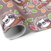 Slothful Celebration Geschenkpapier (Rolleneckpunkt)