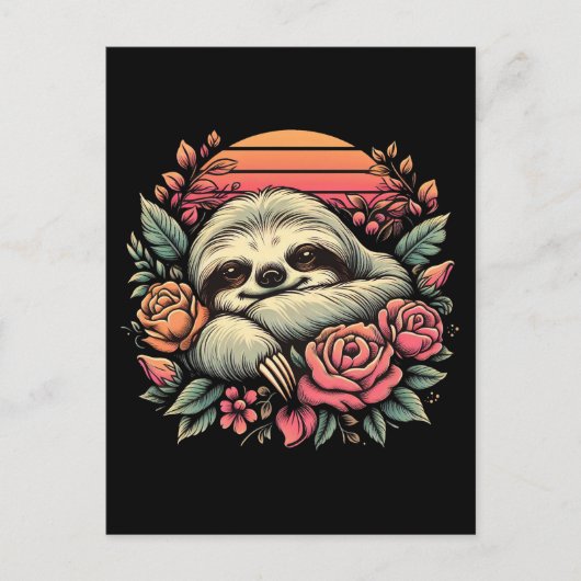 Slothful Serenity Postkarte (Vorderseite)