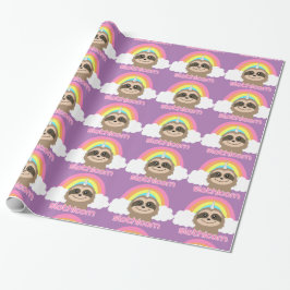 Slothicorn Slothunicorn-niedliches Geschenkpapier