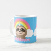 Slothicorn Slothunicorn-Regenbogen-Tasse Kaffeetasse (Vorderseite Links)
