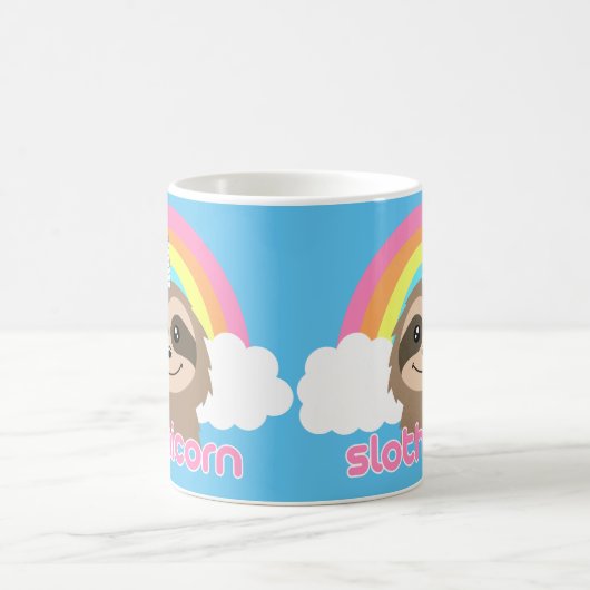 Slothicorn Slothunicorn-Regenbogen-Tasse Kaffeetasse (Mittel)